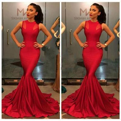 Red Mermaid Prom Dresses, Special Occasions Prom Dresses, Formal Dresses, Dresses for Prom, Floor-Length Prom Dresses