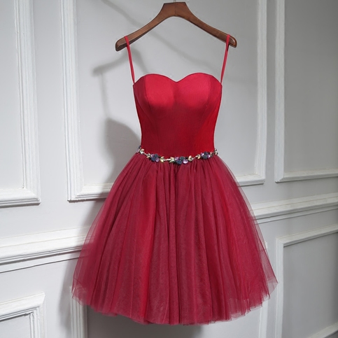 Cute Red Short Prom Dress, Sexy Short ...