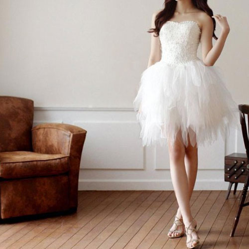 white tulle corset