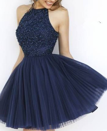 short high neck dress