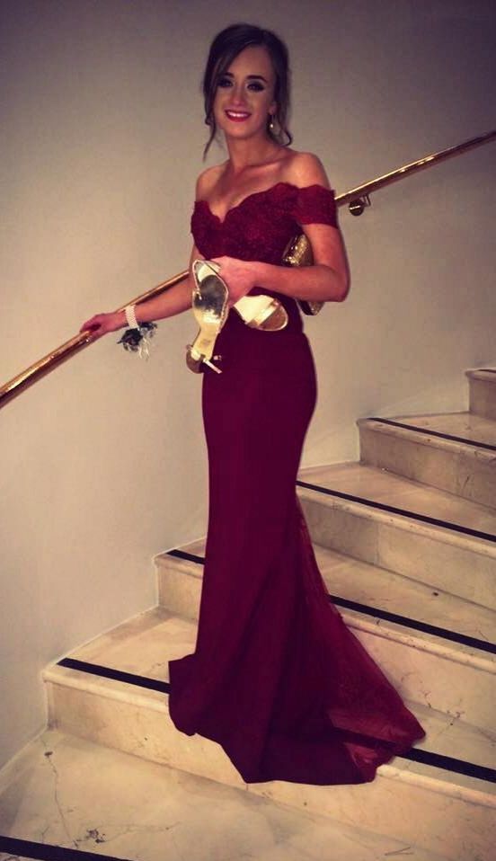 Burgundy Prom Dress Beaded Chiffon Top