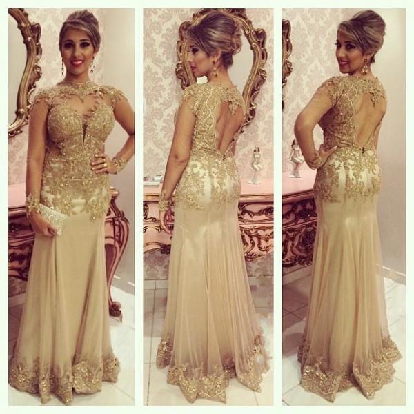 Lace and Chiffon Dresses with Open Back Plum