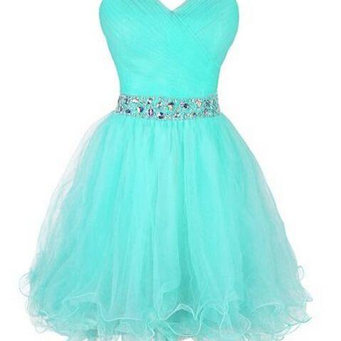 Pretty Red Tulle Pleated Beaded Sheath Formal Homecoming Dress Short 20th Birthday Outfits SP170 main image 0